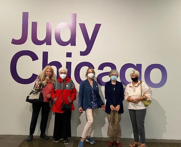 visiting Judy Chicago at DeYoung